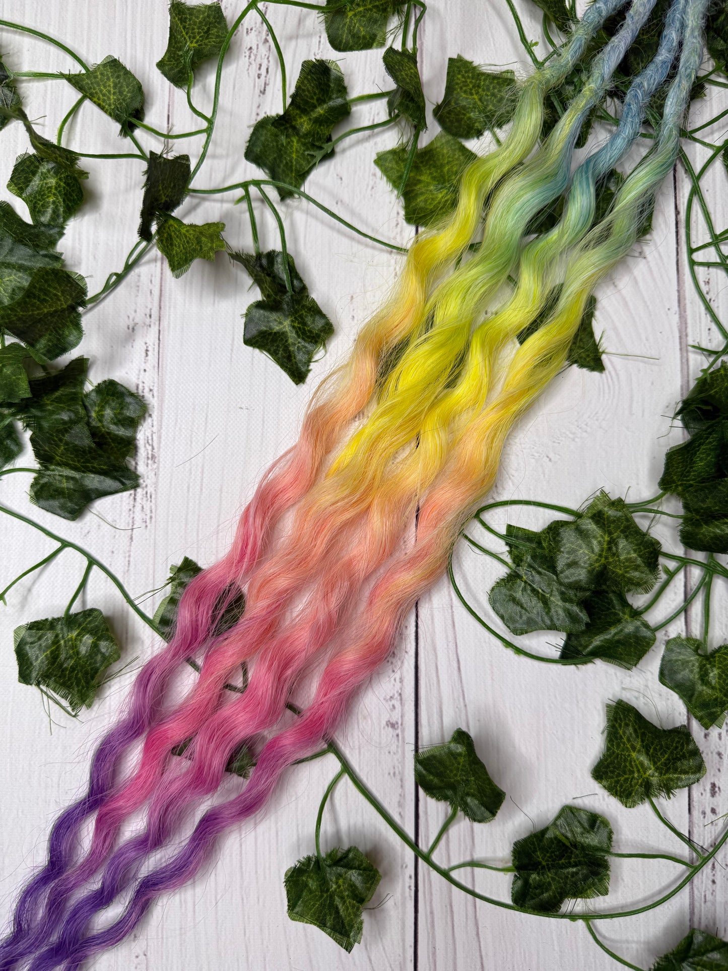 Set of 2, 54-56cm Fizzy Prism Curly Synthetic Extensions
