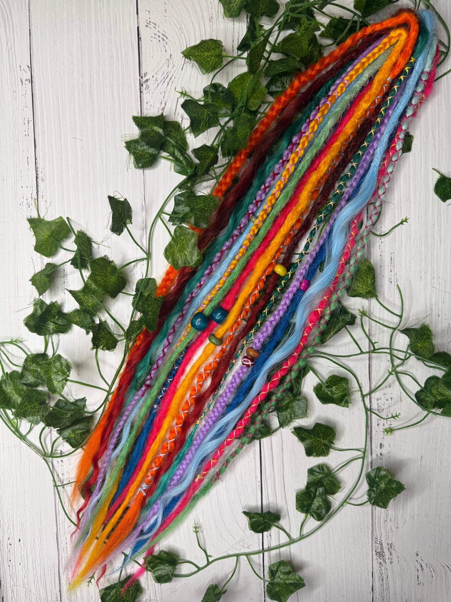 Set of 9, 59-63cm Prism Power Mixed Texture Synthetic Extensions