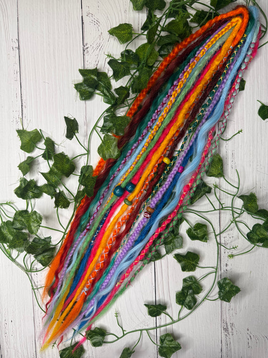 Set of 9, 59-63cm Prism Power Mixed Texture Synthetic Extensions