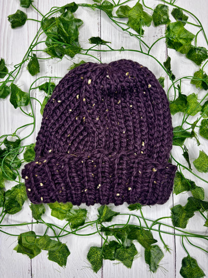 Purple Speckled Beanie
