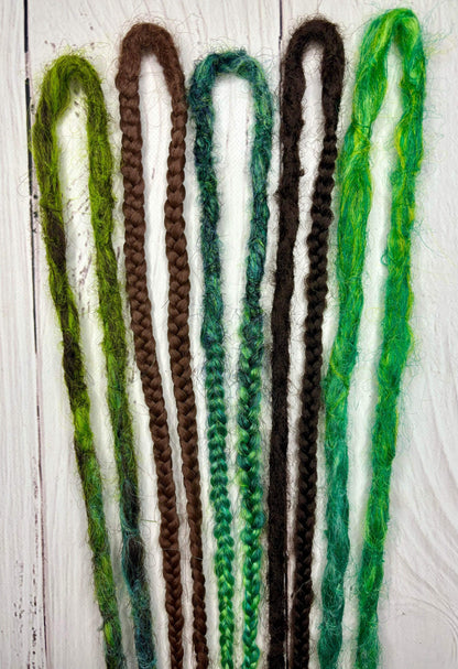 Set of 5, 56-66cm Earthy Blend Synthetic Extensions