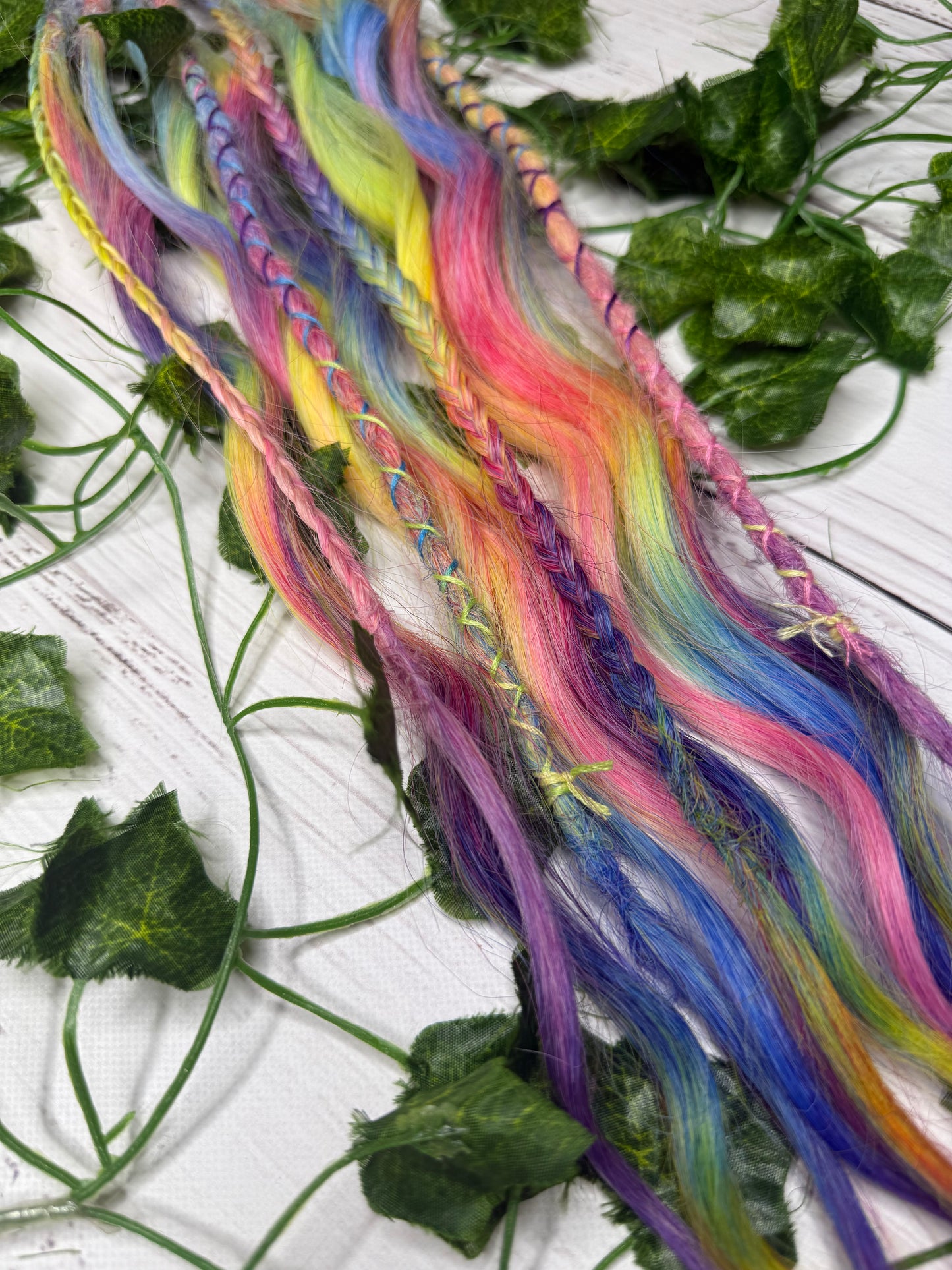 Set of 6, 51-58cm Candy Eclipse Mixed Texture Synthetic Extensions