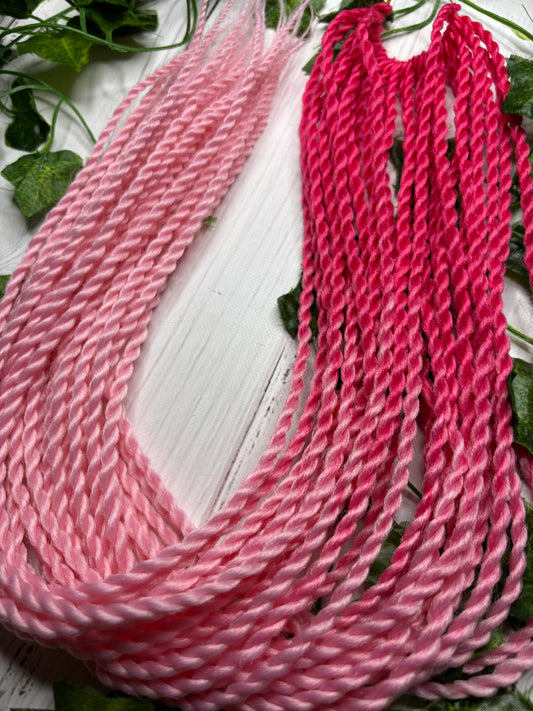 Pink Gradiant Reusable Twisted Braids