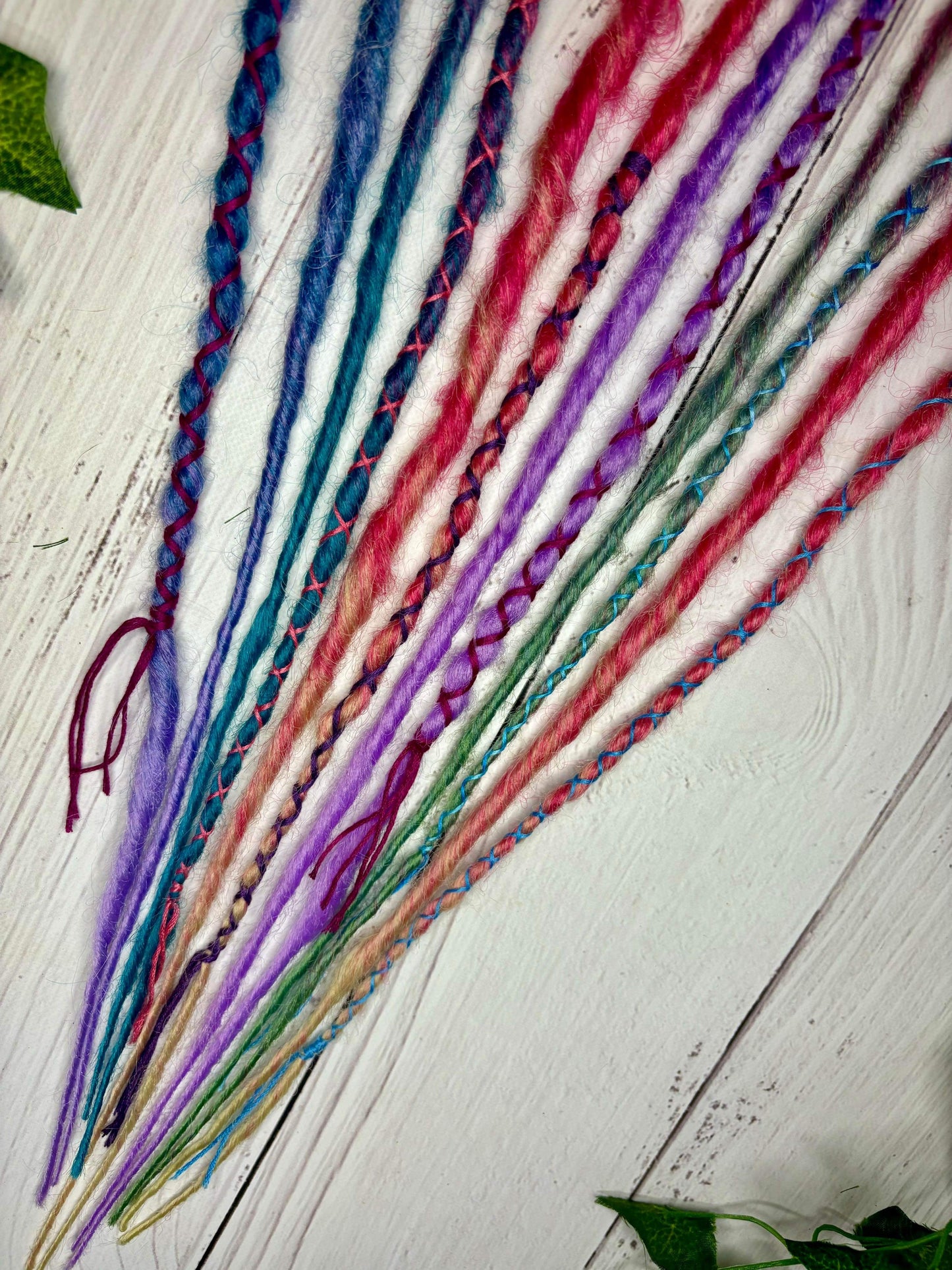 Set of 6, 52-58cm Soft Colourful Synthetic Extensions