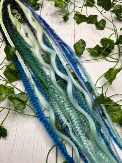 Set of 8, 57-62cm Ocean Blend Mixed Texture Synthetic Extensions