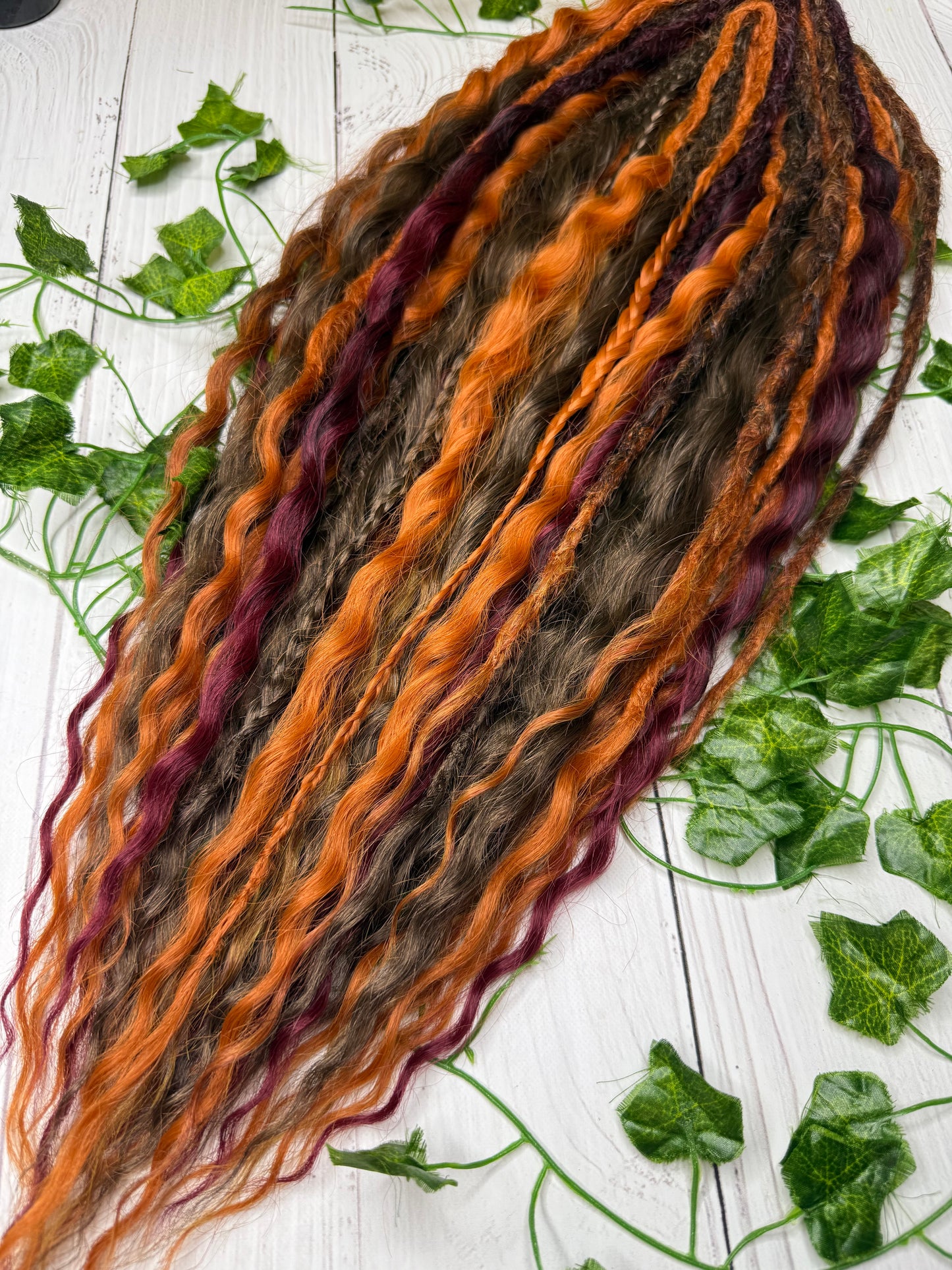 Set of 25, 56-63 Hidden Glow Mixed Texture Synthetic Extensions