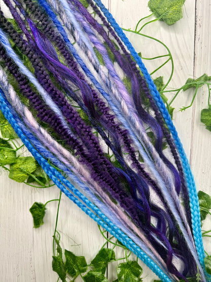 Set of 12, 52-68cm Galaxy Blend Mixed Texture Synthetic Extensions