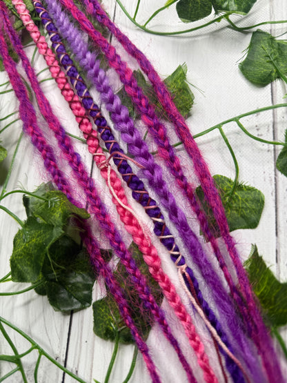 Set of 5, 59-61cm Purple Blend Synthetic Extensions