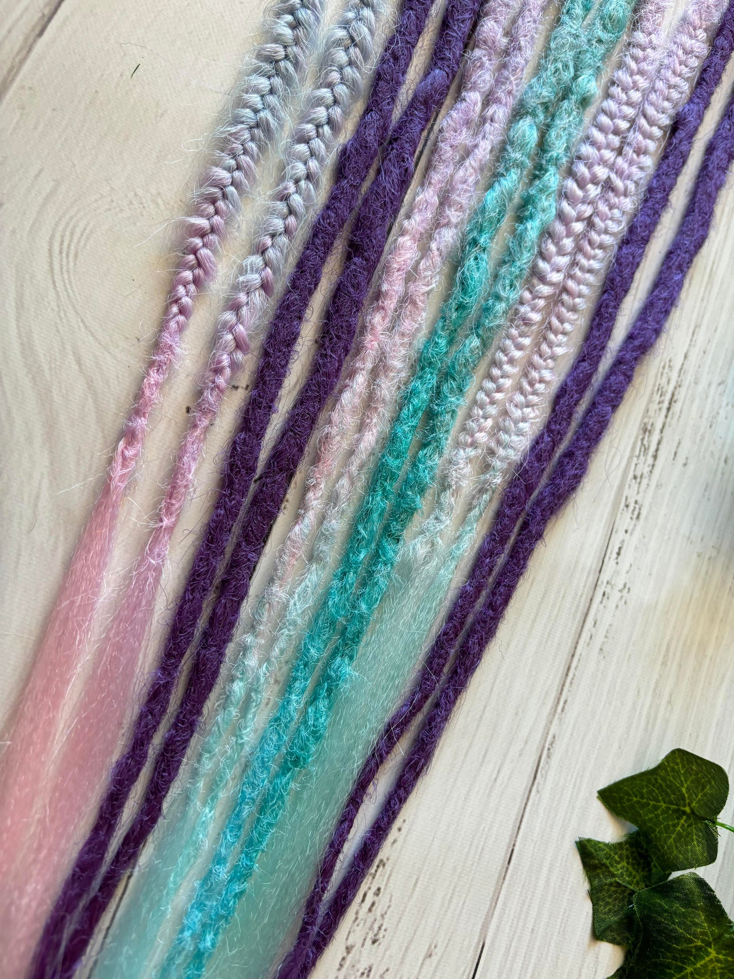 Set of 6 Pastel Fairy Floss Double Ended Dreadlocks