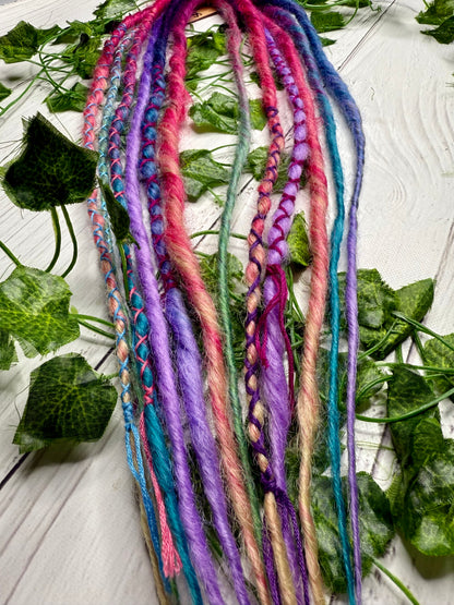 Set of 6, 52-58cm Soft Colourful Synthetic Extensions (only available for online purchase)