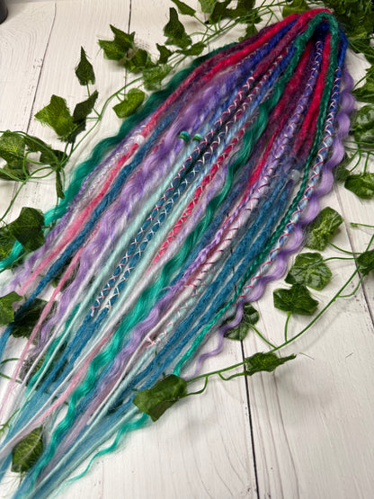 Set of 13, 52-61cm Cosmic Carnival Mixed Texture Synthetic Extensions
