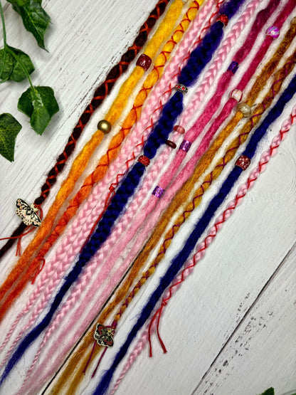 Set of 10, 60cm Summer Sunset Synthetic Extensions