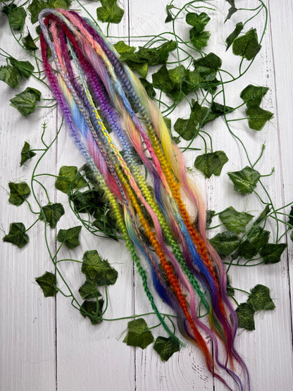 Set of 5, 55-65cm Prism Party Blend Mixed Texture Synthetic Extensions