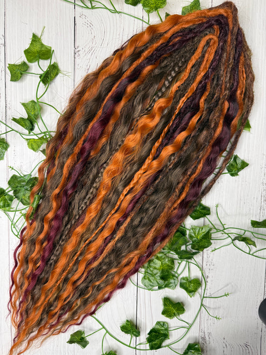 Set of 25, 56-63 Hidden Glow Mixed Texture Synthetic Extensions