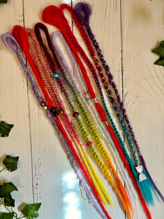 Set of 8, 41-52cm Bright Colourful Extensions