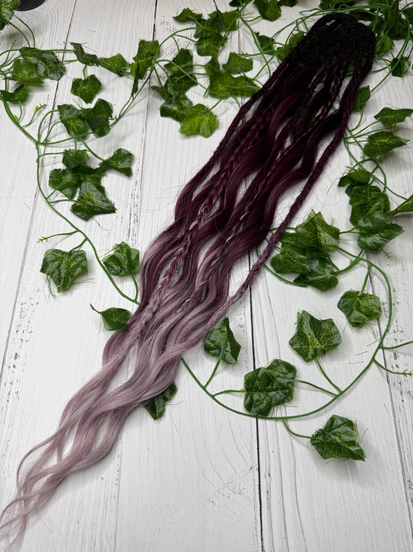 Set of 5, 53-65cm Nocturnal Blush Mixed Texture Synthetic Extensions