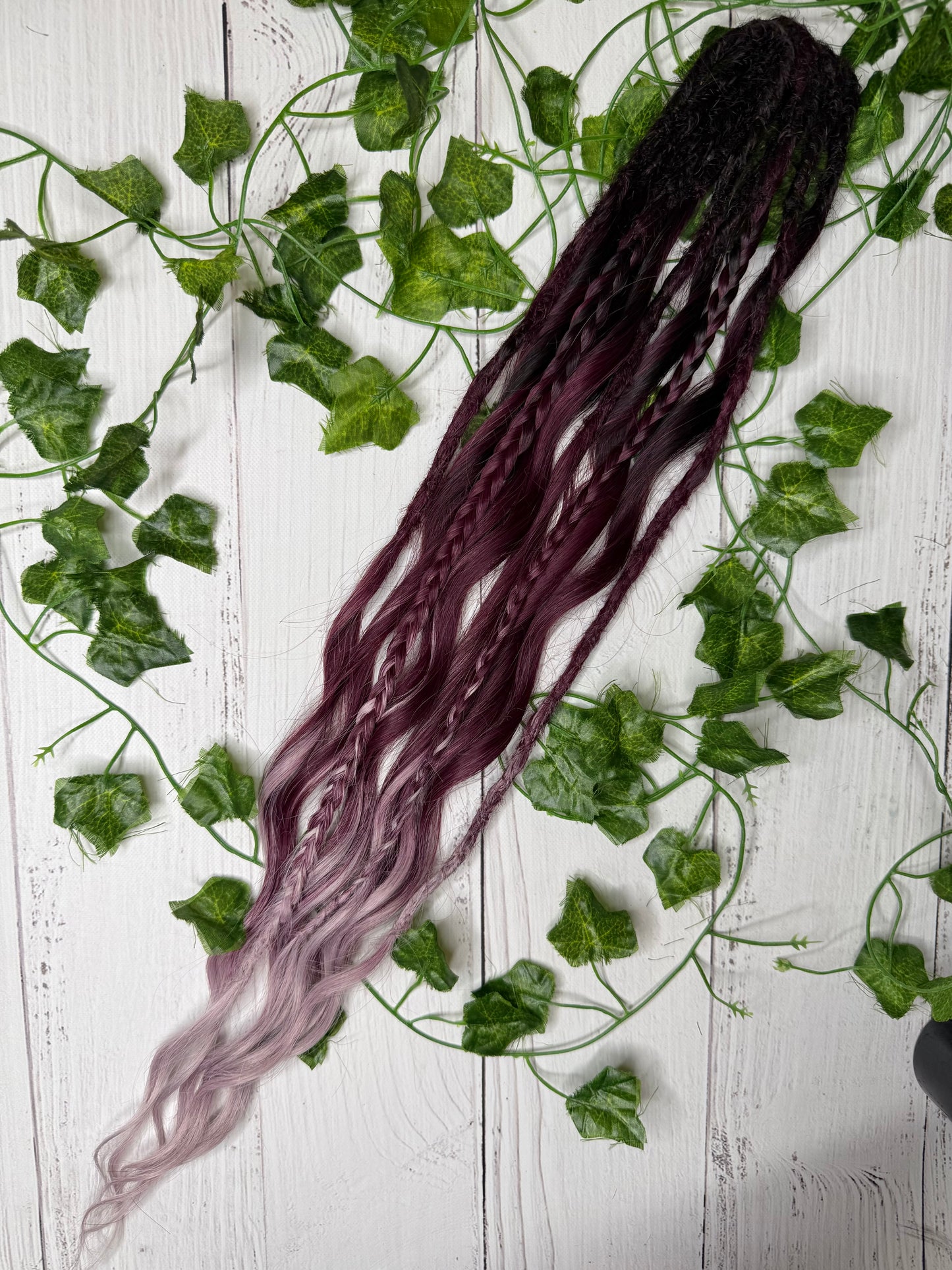 Set of 5, 53-65cm Nocturnal Blush Mixed Texture Synthetic Extensions