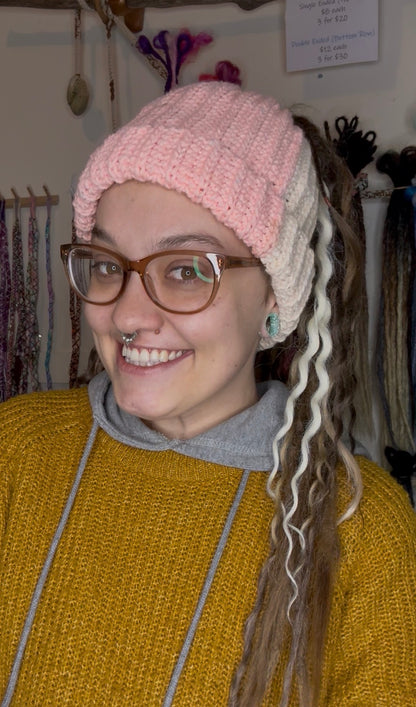 Multicoloured Colour Beanie With Hole