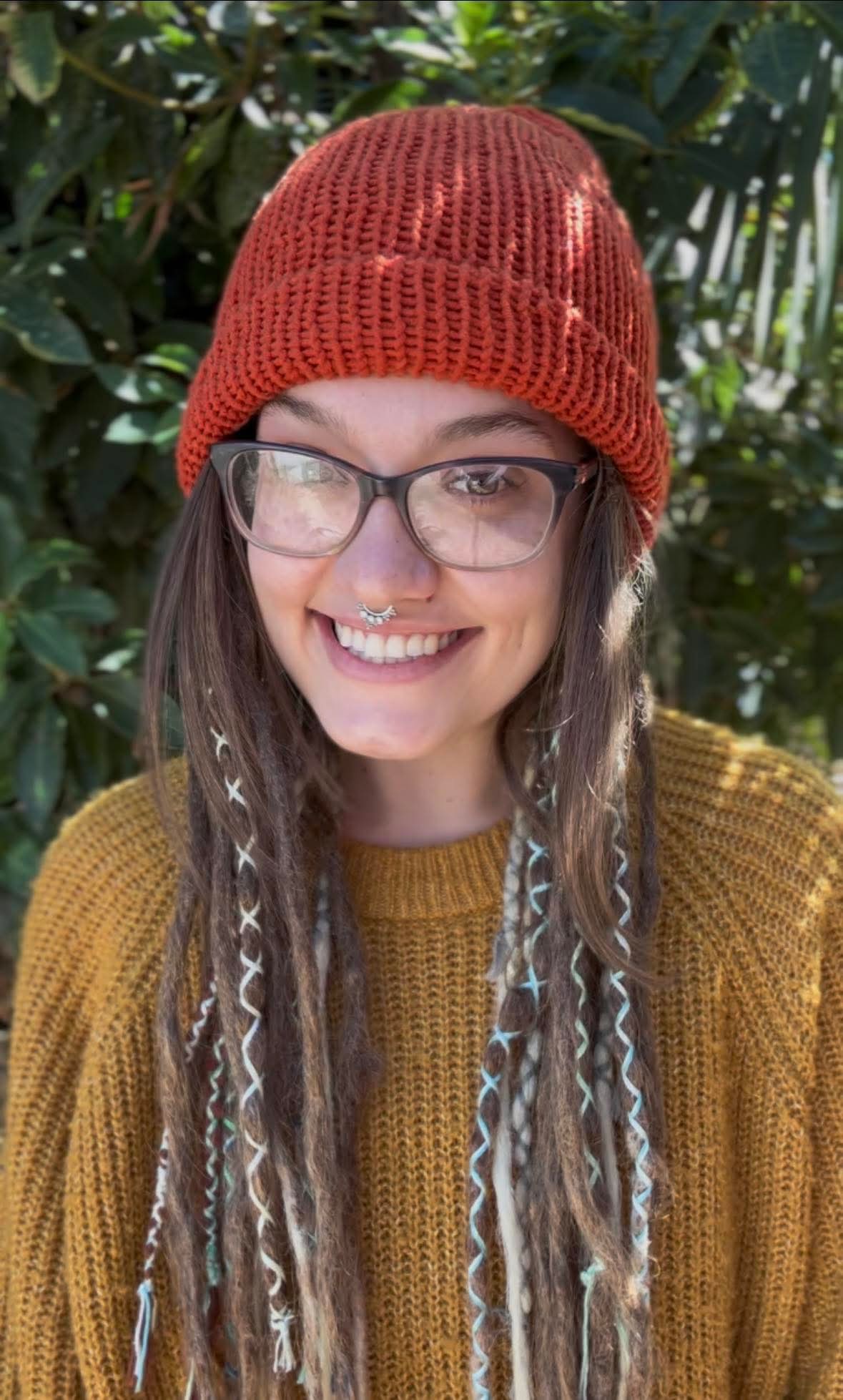 Orange Handmade Beanie