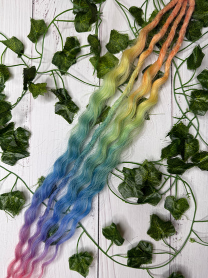 Set of 2, 54cm Sunset Sorbet Mixed Texture Synthetic Extensions