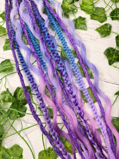 Set of 6, 53-63cm Sweet Serenity Mixed Texture Synthetic Extensions