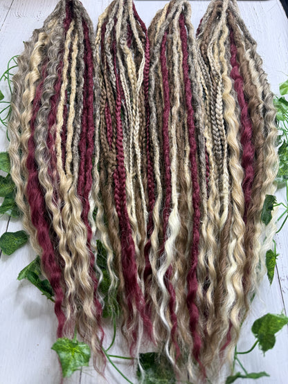 Set of 40, Mixed Textured Extensions