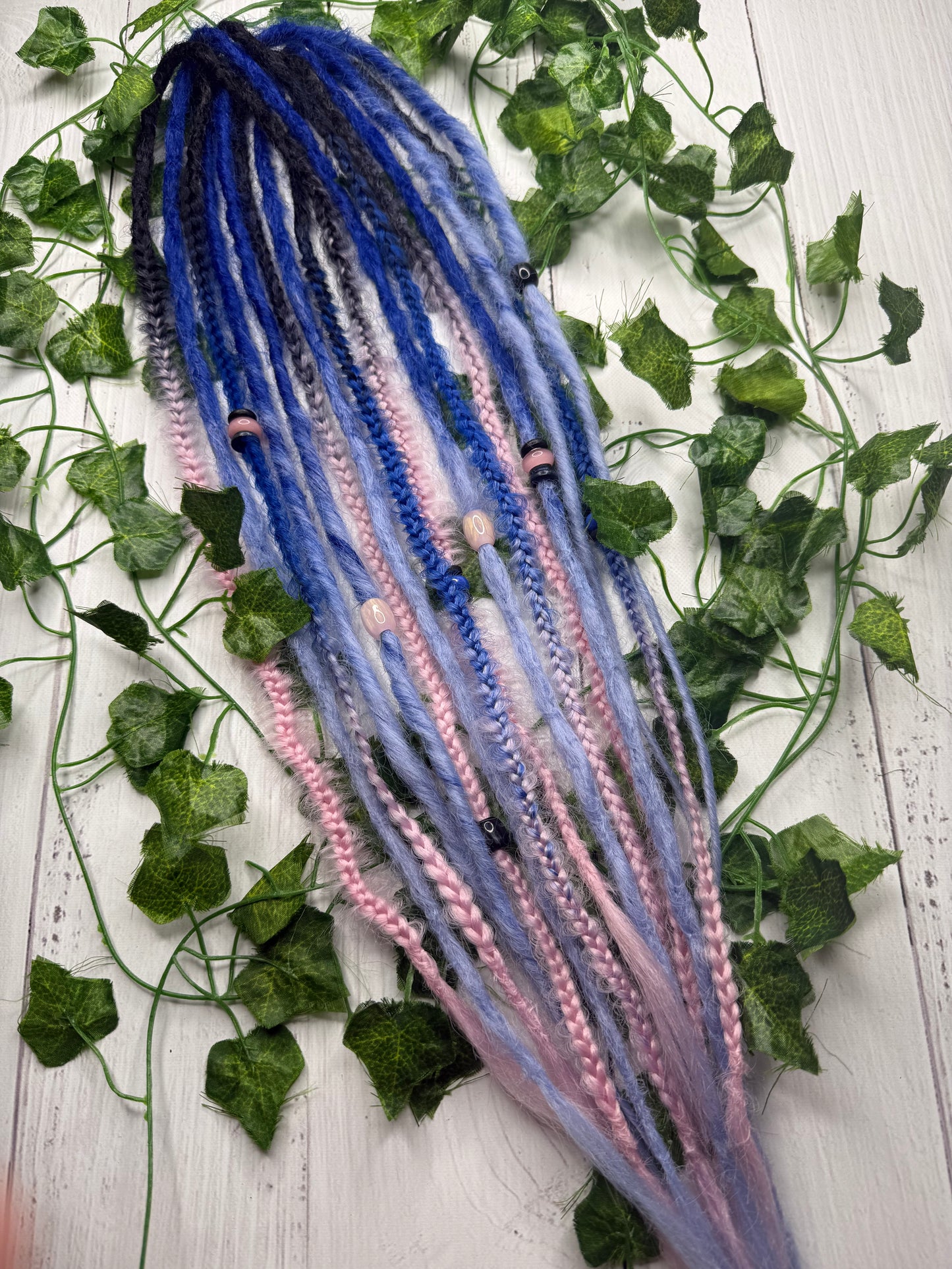 Set of 8, 55-65cm Milkyway Blend Mixed Texture Synthetic Extensions