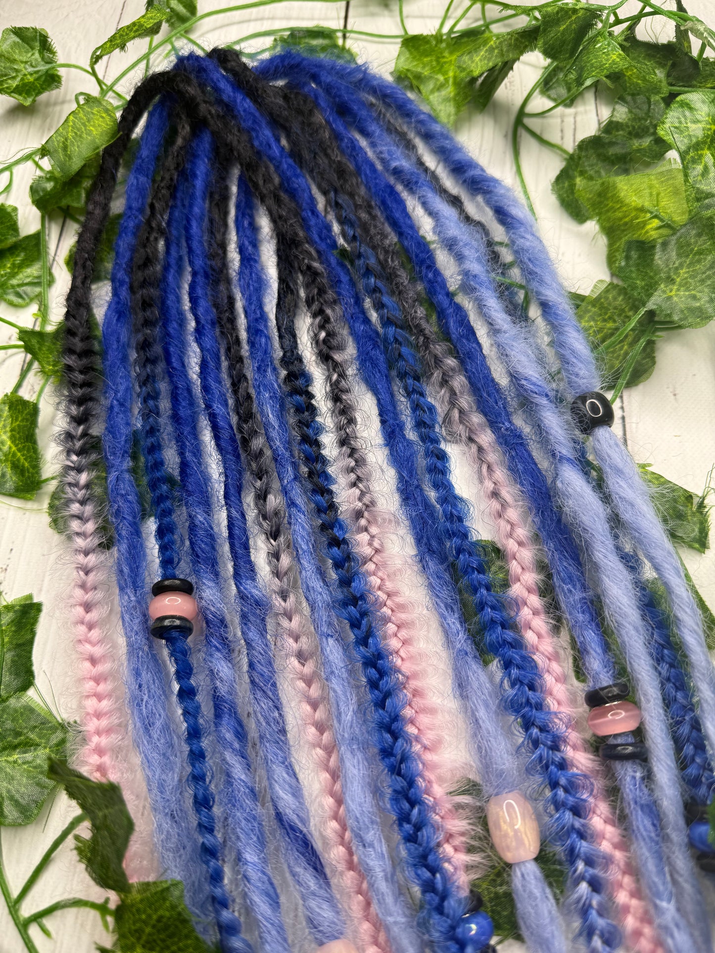 Set of 8, 55-65cm Milkyway Blend Mixed Texture Synthetic Extensions