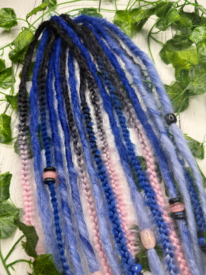 Set of 8, 55-65cm Milkyway Blend Mixed Texture Synthetic Extensions