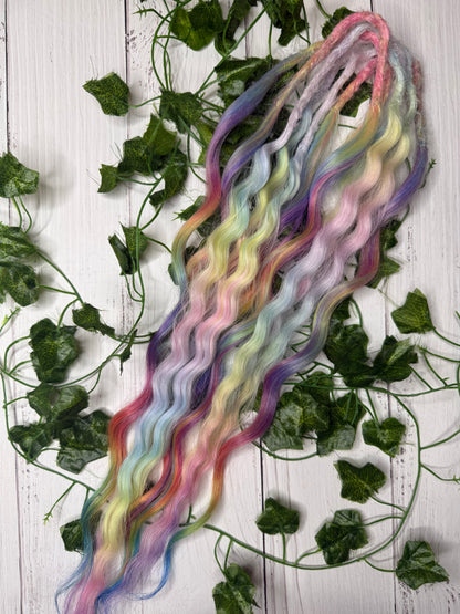 Set of 6, 50-53cm Canola Bloom CurlySynthetic Extensions