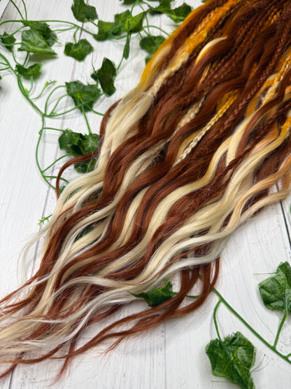 Set of 24, 60-63cm Autumn Canopy Mixed Texture Synthetic Extensions