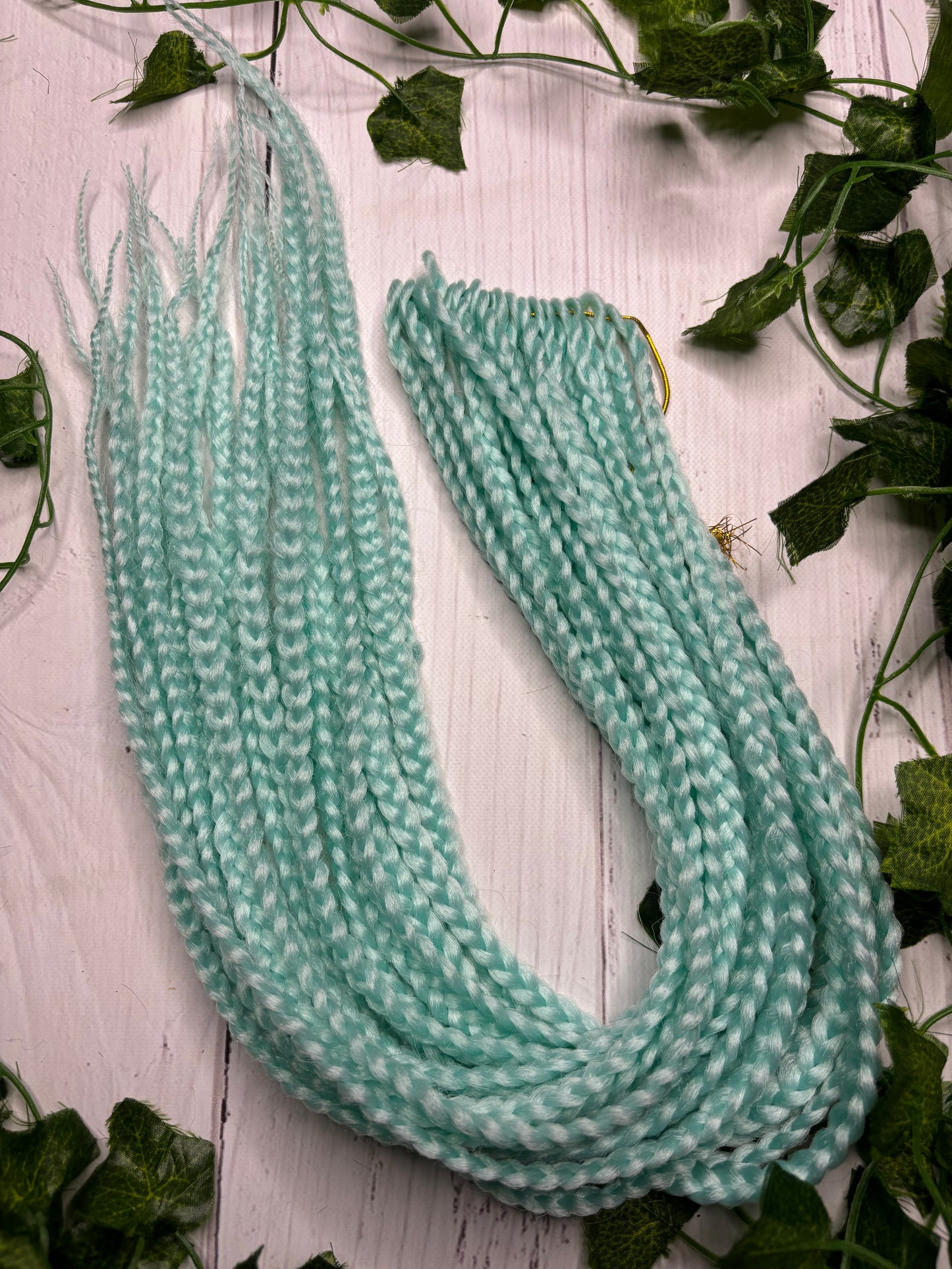 Pastel Blue Reusable Braids