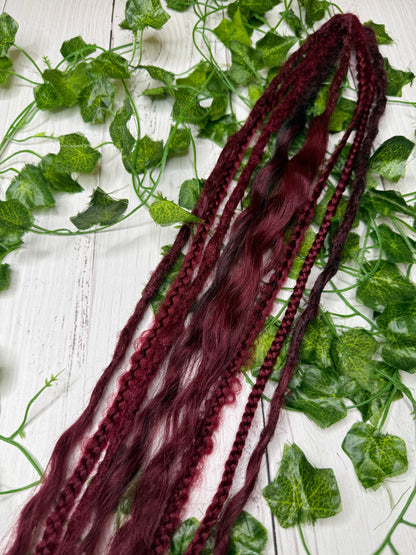 Set of 4, 60-64cm Redwood Royale Mixed Texture Synthetic Extensions