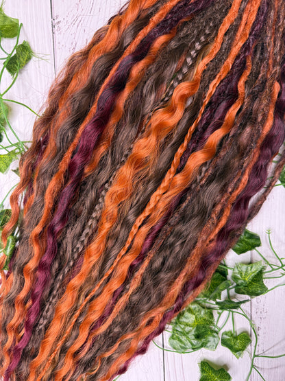Set of 25, 56-63 Hidden Glow Mixed Texture Synthetic Extensions