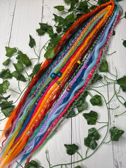 Set of 9, 59-63cm Prism Power Mixed Texture Synthetic Extensions
