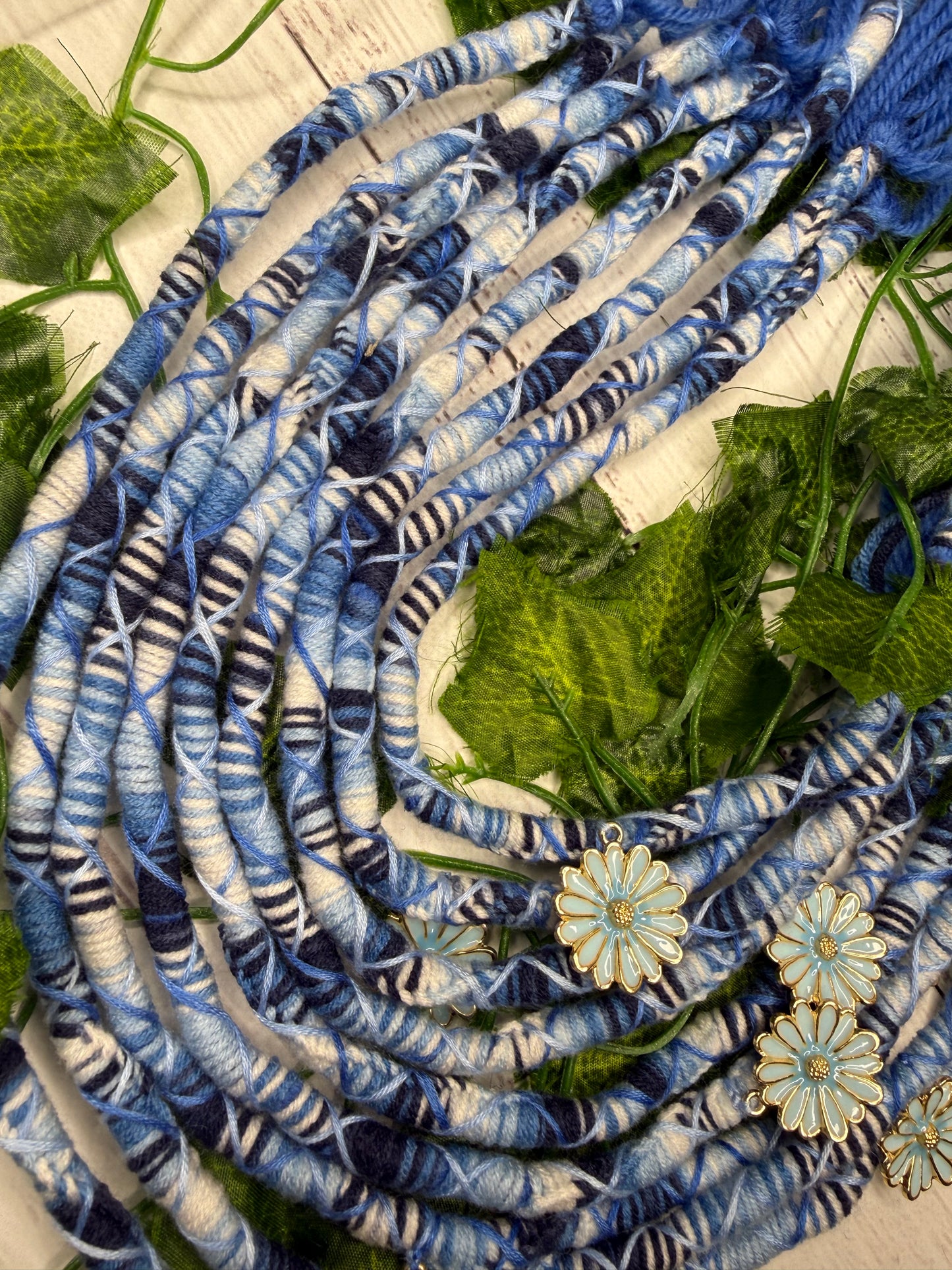 Blue Harmony Dread Wraps