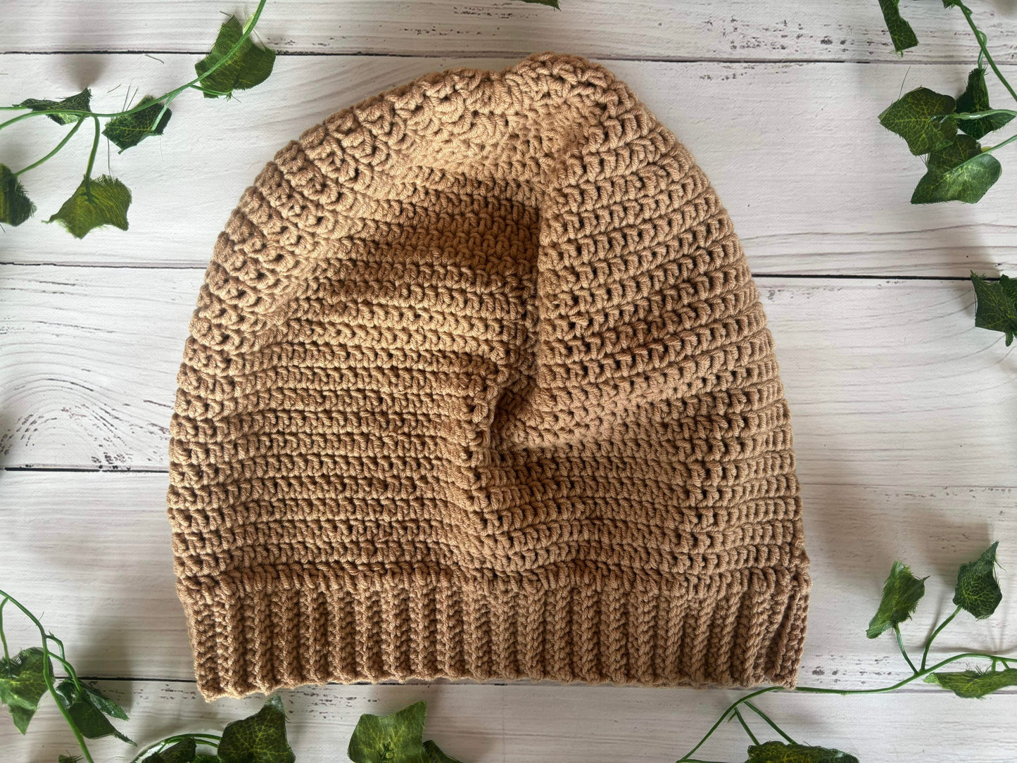 Light Brown Handmade Beanie