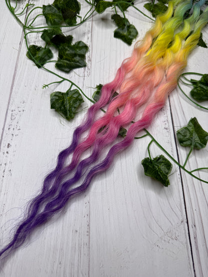 Set of 2, 54-56cm Fizzy Prism Curly Synthetic Extensions