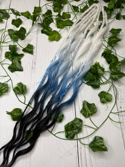 Set of 4, 57cm Arctic Horizon Mixed Texture Synthetic Extensions