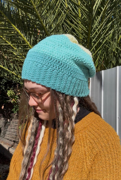 Blue and Yellow Beanie