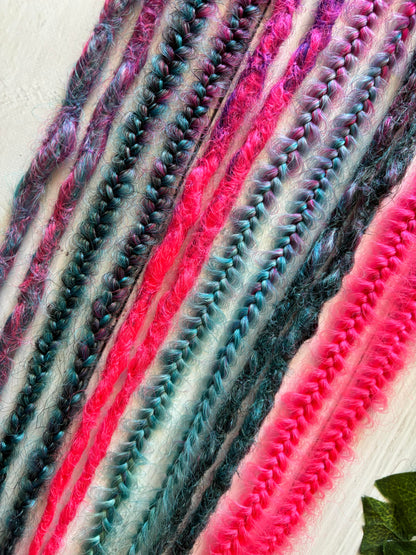 Set of 6, 50-55cm Galaxy Themed Double Ended Dreadlocks