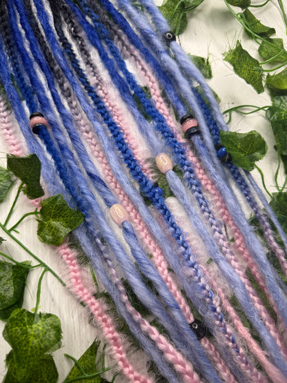 Set of 8, 55-65cm Milkyway Blend Mixed Texture Synthetic Extensions