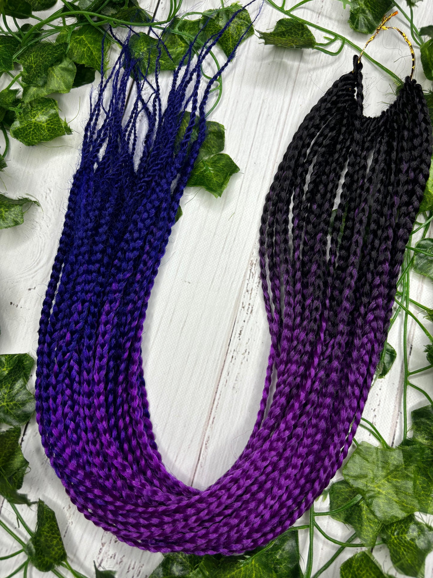 Black - Purple - Navy Reusable Braids