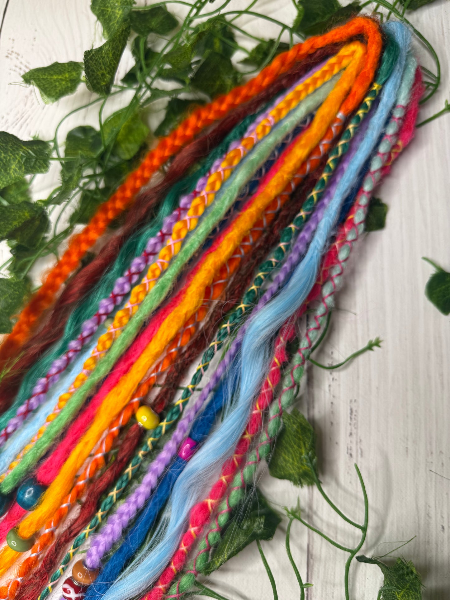 Set of 9, 59-63cm Prism Power Mixed Texture Synthetic Extensions