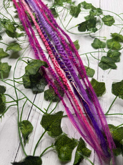 Set of 5, 59-61cm Purple Blend Synthetic Extensions