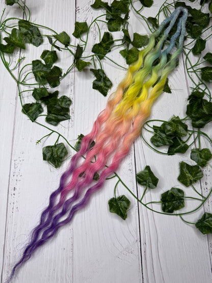 Set of 2, 54-56cm Fizzy Prism Curly Synthetic Extensions