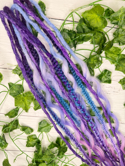Set of 6, 53-63cm Sweet Serenity Mixed Texture Synthetic Extensions