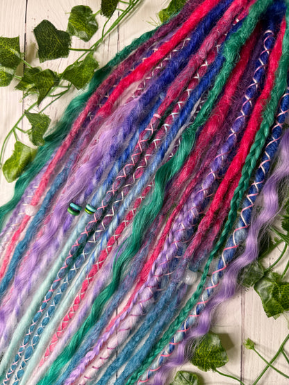 Set of 13, 52-61cm Cosmic Carnival Mixed Texture Synthetic Extensions