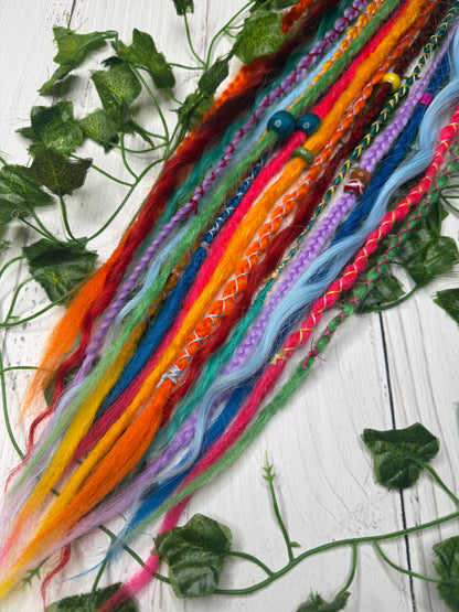 Set of 9, 59-63cm Prism Power Mixed Texture Synthetic Extensions