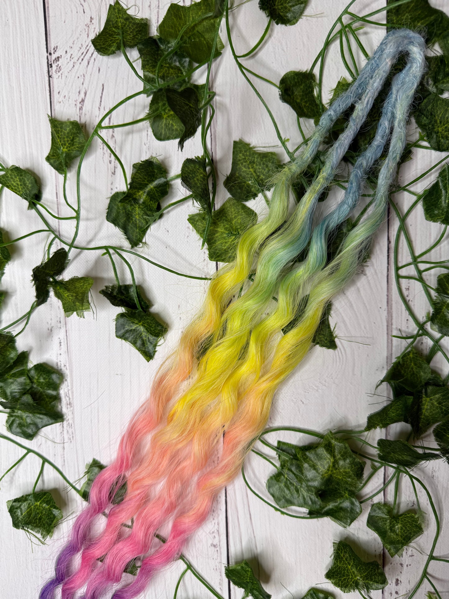 Set of 2, 54-56cm Fizzy Prism Curly Synthetic Extensions